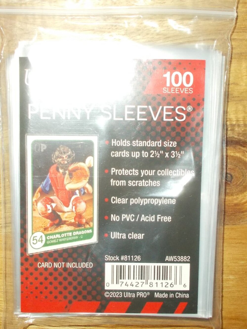 Ultra Pro Penny Sleeves SEALED PACK Of 100 STANDARD Card Size